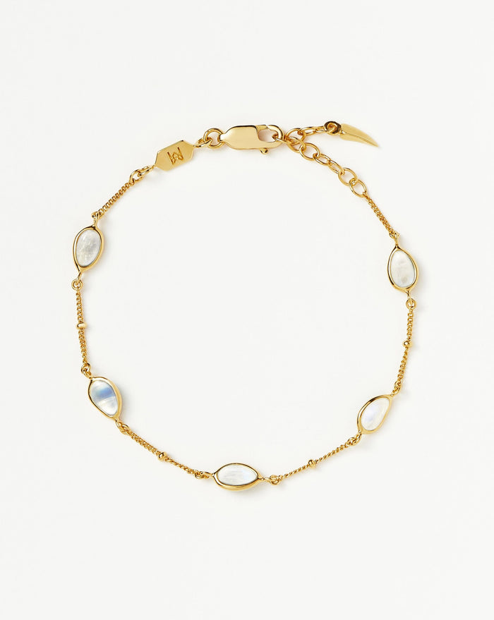 Magma Gemstone Charm Bracelet | 18ct Recycled Gold Vermeil on Recycled Sterling Silver Bracelets Missoma