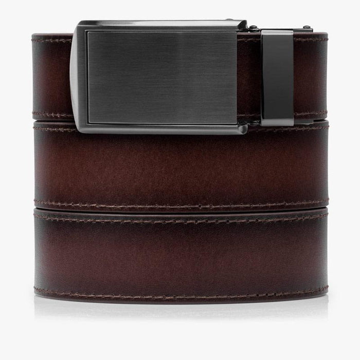 Mahogany Premium Full Grain Leather Belts - SlideBelts