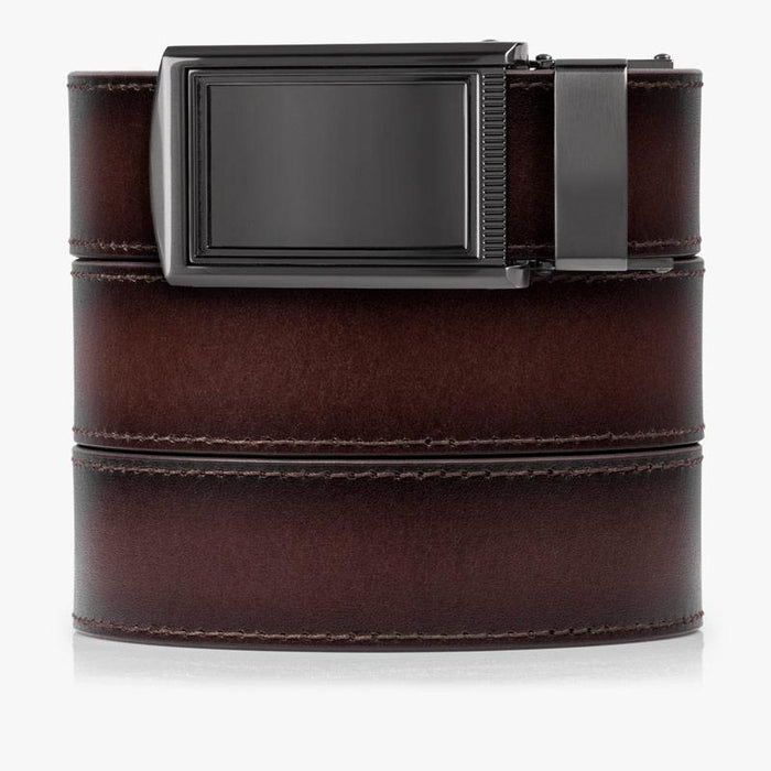 Mahogany Premium Full Grain Leather Belts - SlideBelts