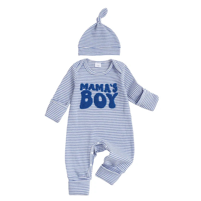 MAMA'S BOY Striped Jumpsuit