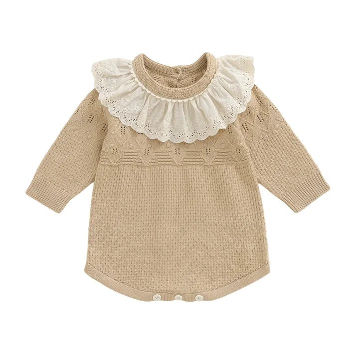 MARCIE Knitted Collar Romper