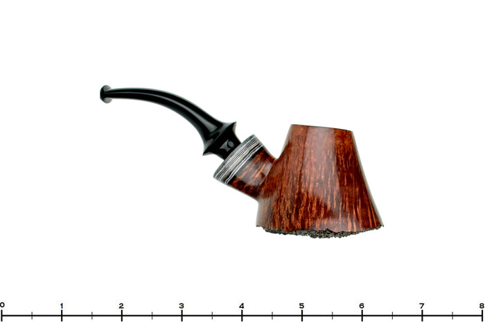 Blue Room Briars is proud to present this Marinko Neralić Pipe 1/4 Bent Volcano with Fordite