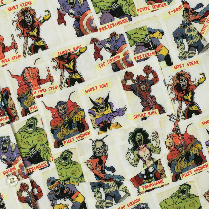 RSVLTS Marvel Short Sleeve Shirt Marvel Zombies "Never Meat Your Heroes" – KUNUFLEX Short Sleeve Shirt Marvel Zombies "Never Meat Your Heroes" – KUNUFLEX Short Sleeve Shirt