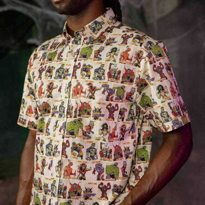 RSVLTS Marvel Short Sleeve Shirt Marvel Zombies "Never Meat Your Heroes" – KUNUFLEX Short Sleeve Shirt Marvel Zombies "Never Meat Your Heroes" – KUNUFLEX Short Sleeve Shirt