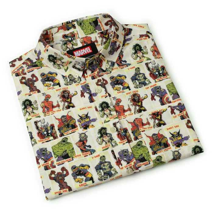 RSVLTS Marvel Short Sleeve Shirt Marvel Zombies "Never Meat Your Heroes" – KUNUFLEX Short Sleeve Shirt Marvel Zombies "Never Meat Your Heroes" – KUNUFLEX Short Sleeve Shirt