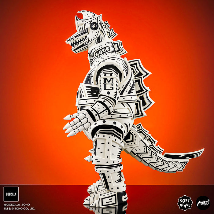 Mechagodzilla (Linocut) - Vinyl Designer Figure by Attack Peter - Linocut Variant Timed Edition