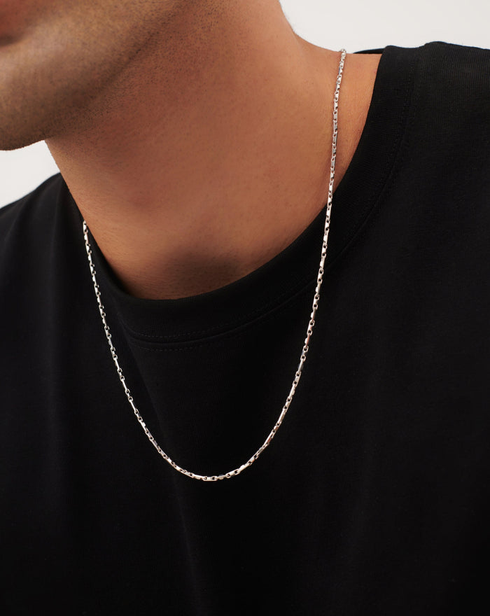 Men's Interlocking Link Chain Necklace | Sterling Silver Necklaces Missoma