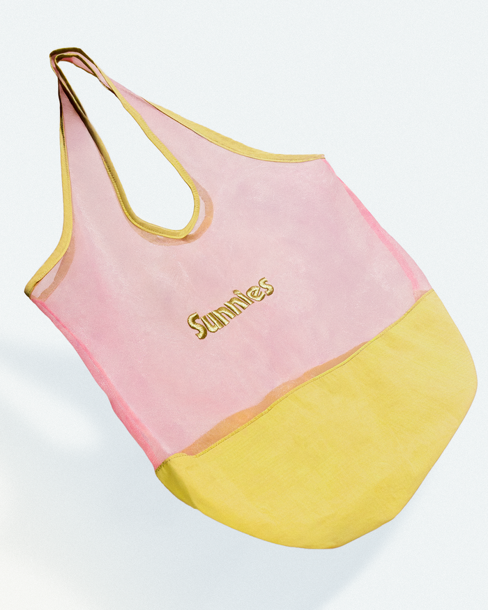 Candy-Floss::Mesh Tote  Pink mobile full image