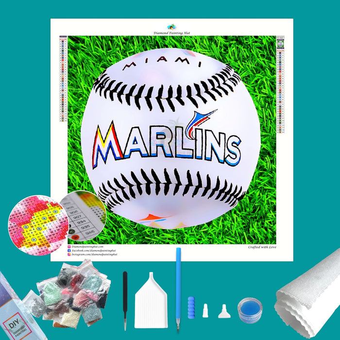 Florida Marlins MLB Diamond Painting-Diamond Painting Hut