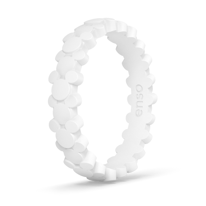 Mickey Mouse On Repeat Ring - White