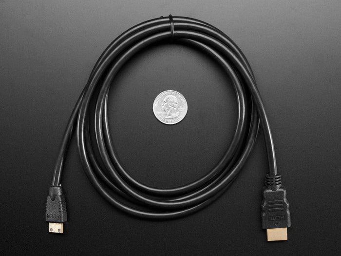 Mini HDMI to HDMI Cable - 5 feet [Discontinued] by The Pi Hut - The Pi Hut