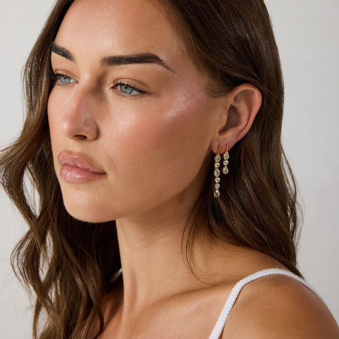 Mini Linea Bezel Drip Earring