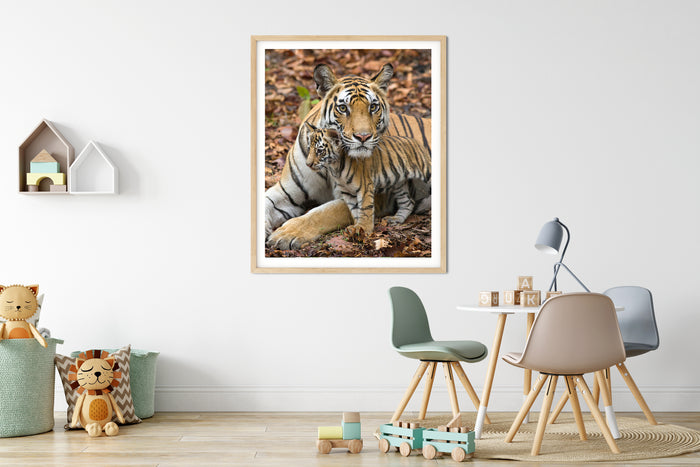 Mom and Baby Tiger Photo