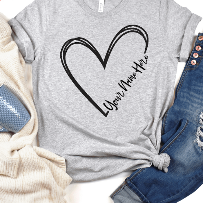 Mom Heart- Personalized-Grandma, Mamma, GIGI