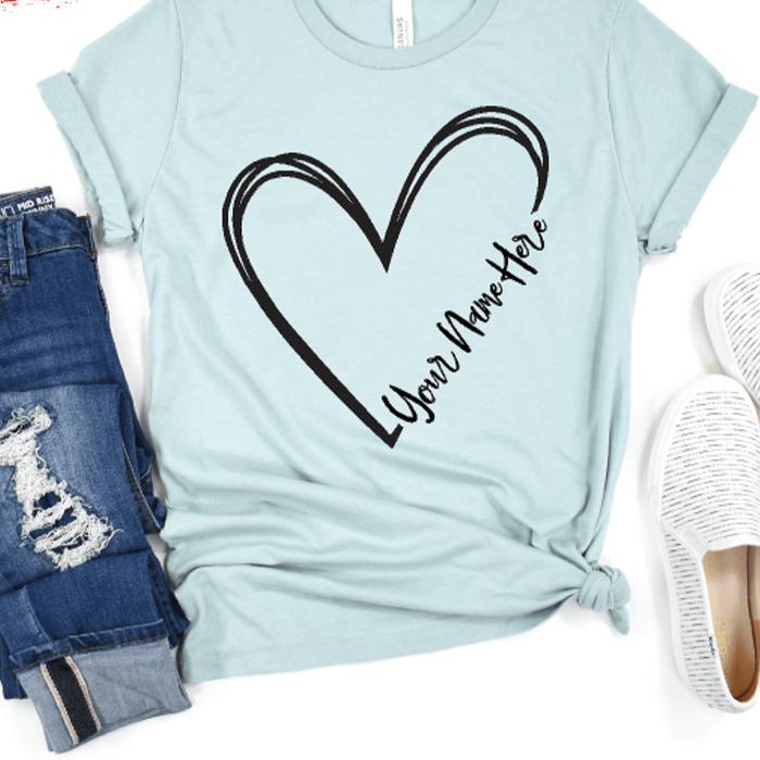 Mom Heart- Personalized-Grandma, Mamma, GIGI