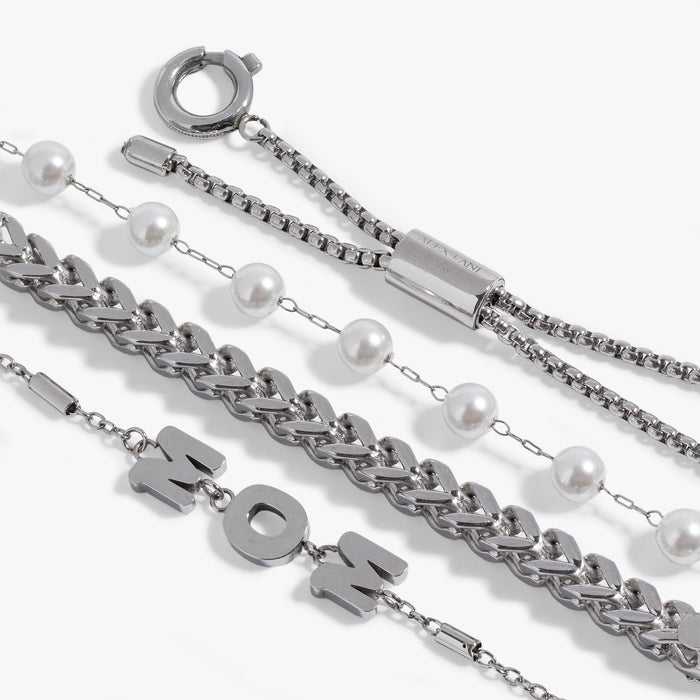 Mom Pearl Stranded™ Bracelet Set