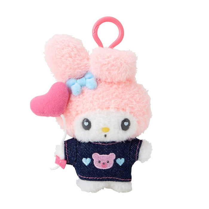 My Melody Keychain Mascot Clip (Denim Patch Series) Accessory Japan Original