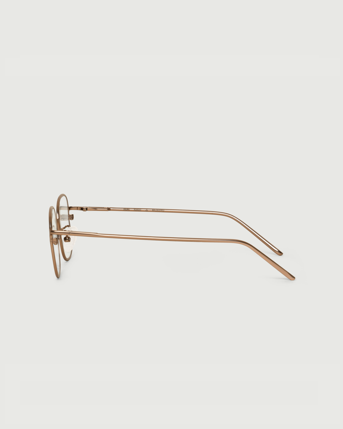 Nickel::Nami Eyeglasses square Brown metal side