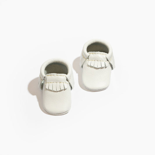 Newborn Bright White II Moccasin Baby Shoe Moccasin Soft Sole