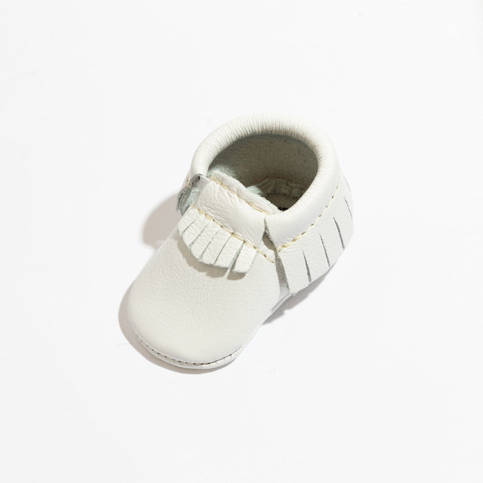 Newborn Bright White II Moccasin Baby Shoe Moccasin Soft Sole