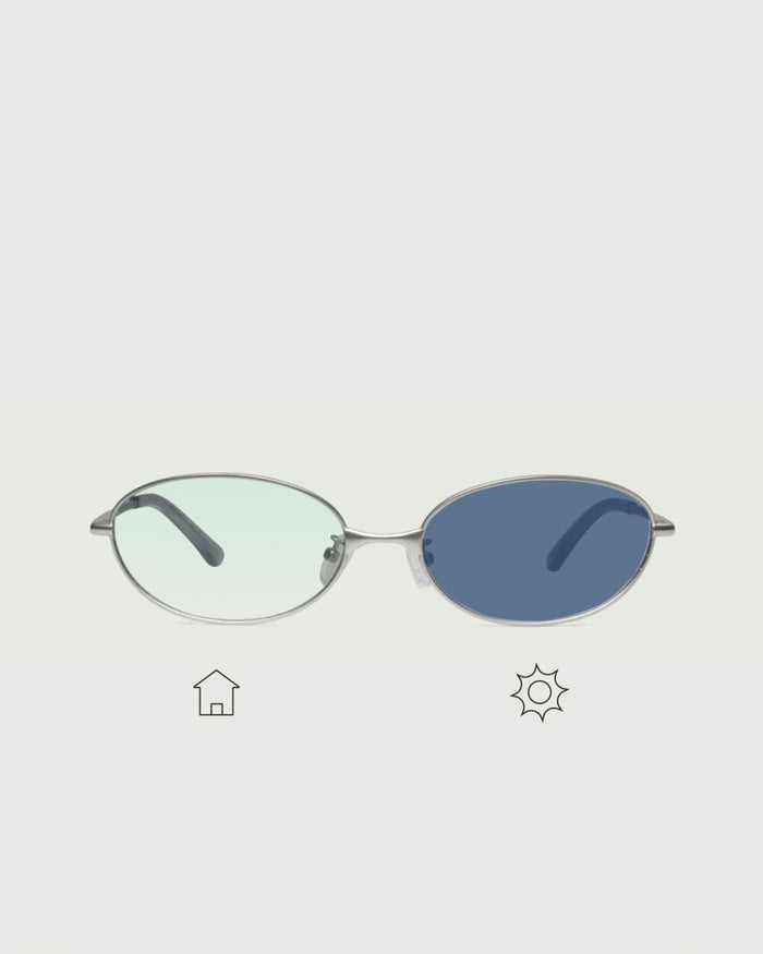 Robin Adaptive::Nia Eyeglasses Oval Silver metal front