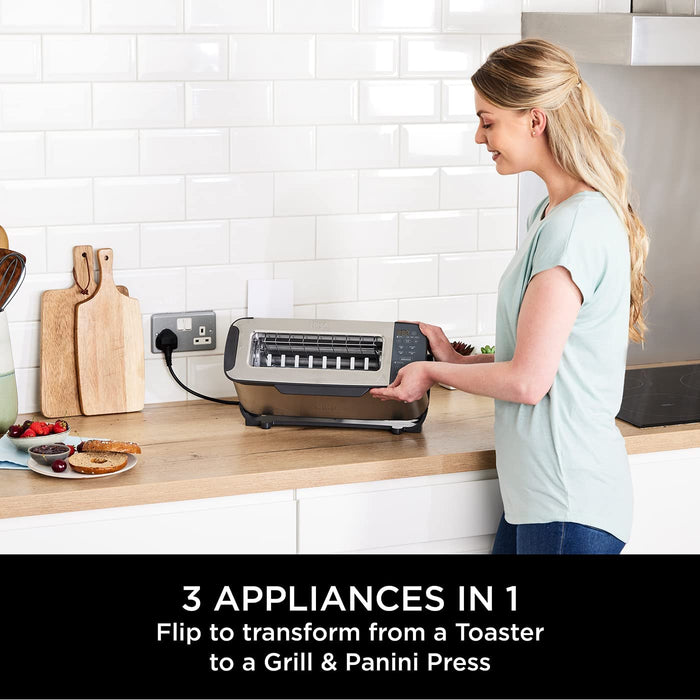 Ninja Foodi 3-in-1 Toaster, Grill & Panini Press | ST202UK