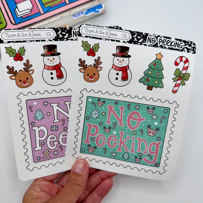 No Peeking Jumbo Journaling Sticker Pocket