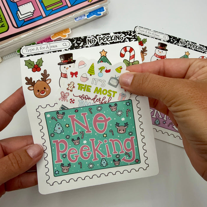 No Peeking Jumbo Journaling Sticker Pocket