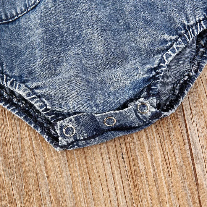 OSCAR Denim Romper