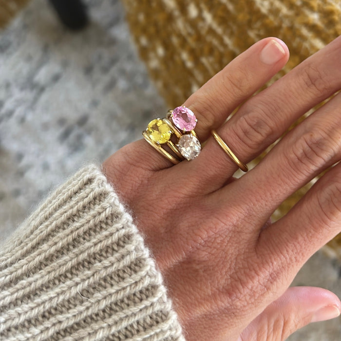 Oval Pinky Ring Rosé