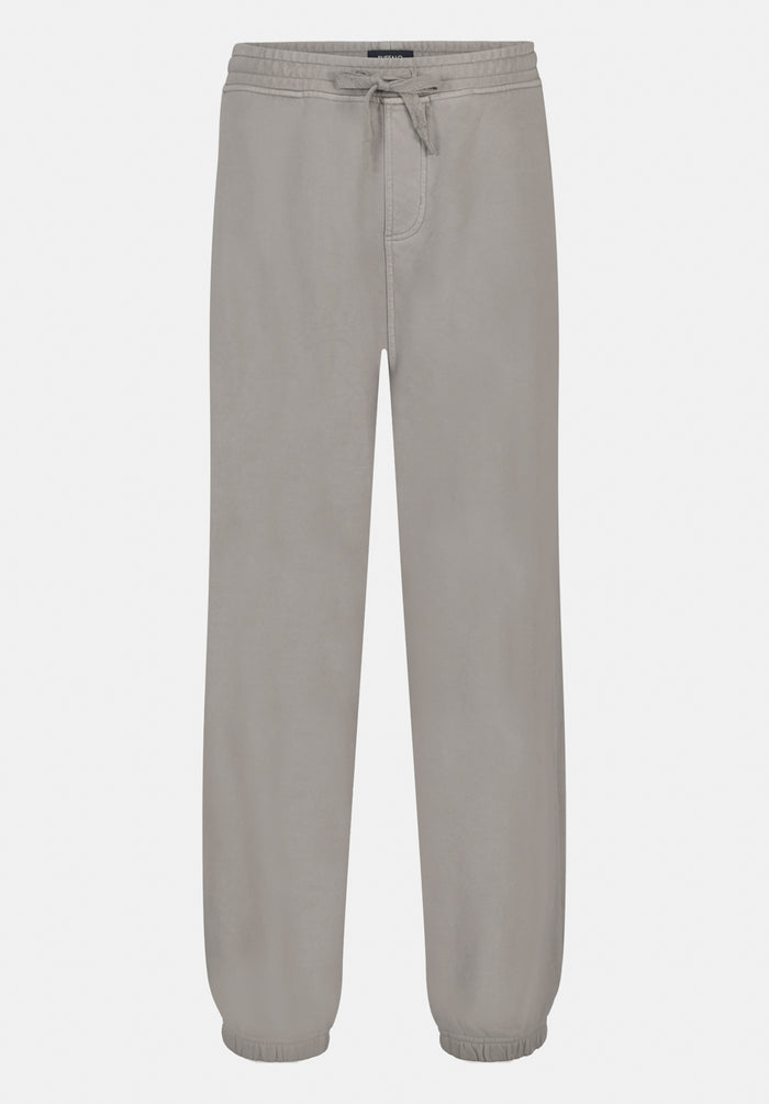 Buffalo Men Sweatpants Beige Knit Fleece Pants Relaxed-Fit Side Pockets
