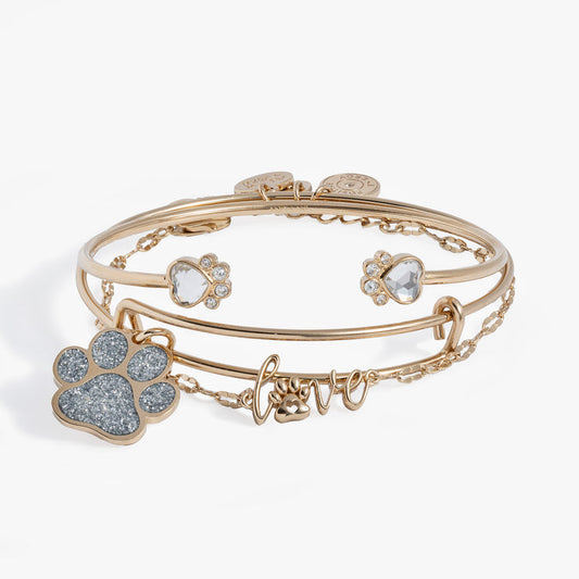 'Paws of Love' Bracelet Set of 3