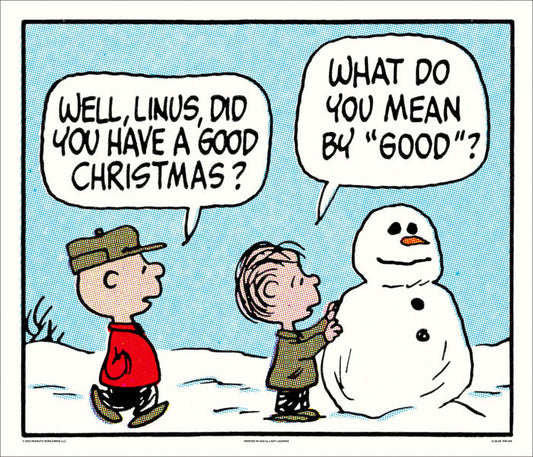 Peanuts A Good Christmas Poster