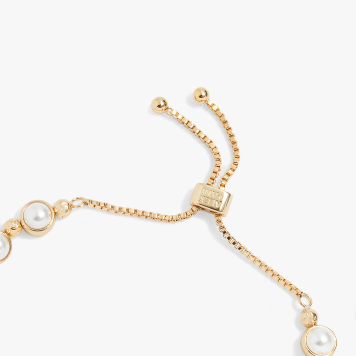 Pearl Bolo Beaded Bracelet