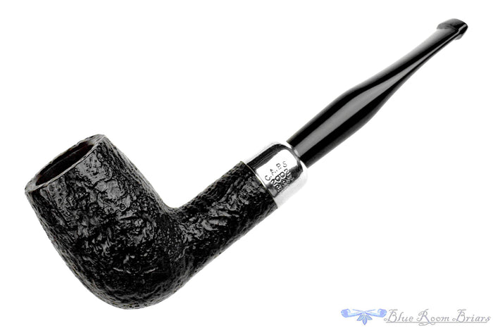 Blue Room Briars is proud to present this Peterson C.A.P.S. 2002 Pipe Of The Year Sandblast Tall Billiard with Silver and Military Mount Estate Pipe