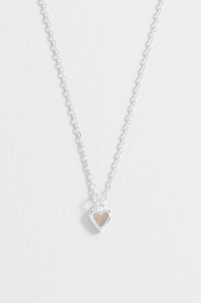 Pink Pearl Heart Necklace