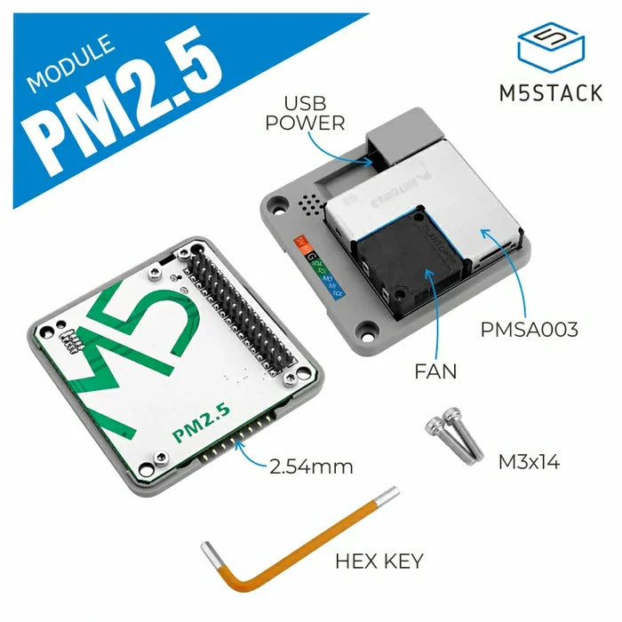 PM2.5 Air Quality Module (PMSA003) - m5stack-store