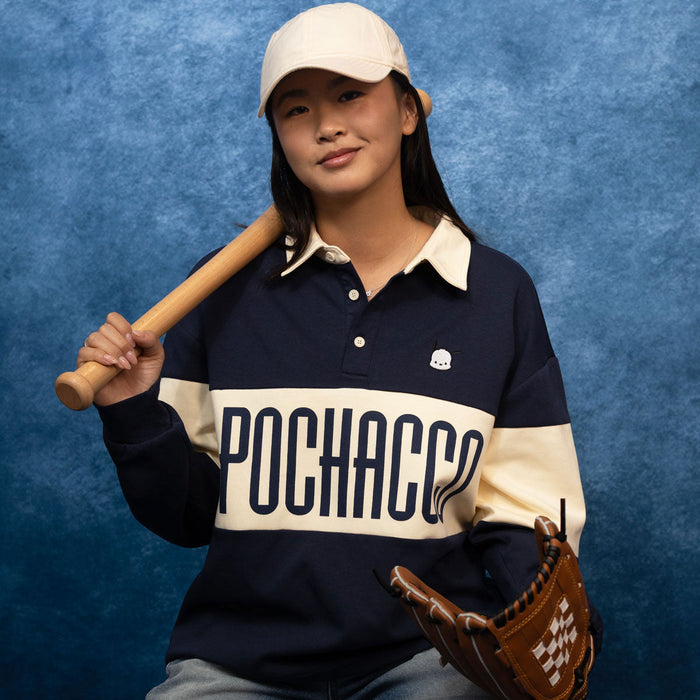 Pochacco x JapanLA Long Sleeve Rugby Polo Apparel JapanLA