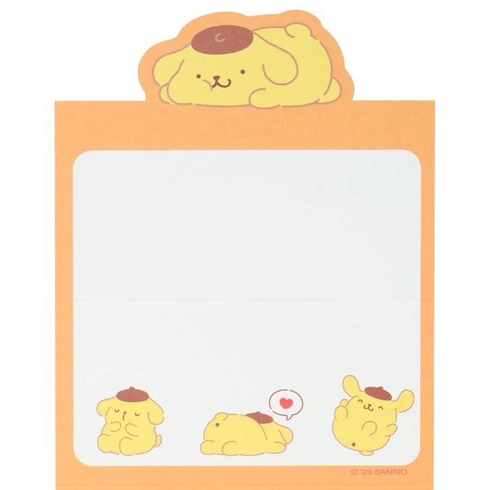 Pompompurin Mini Notes Memo Pad (Strike A Pose Series) Stationery Japan Original