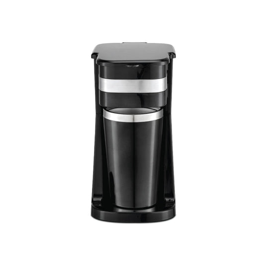 PowerPac Coffee Machine with Mug 420 ml & Aroma Lid Coffee Machine with mesh filter & filter basket (PPCM361)