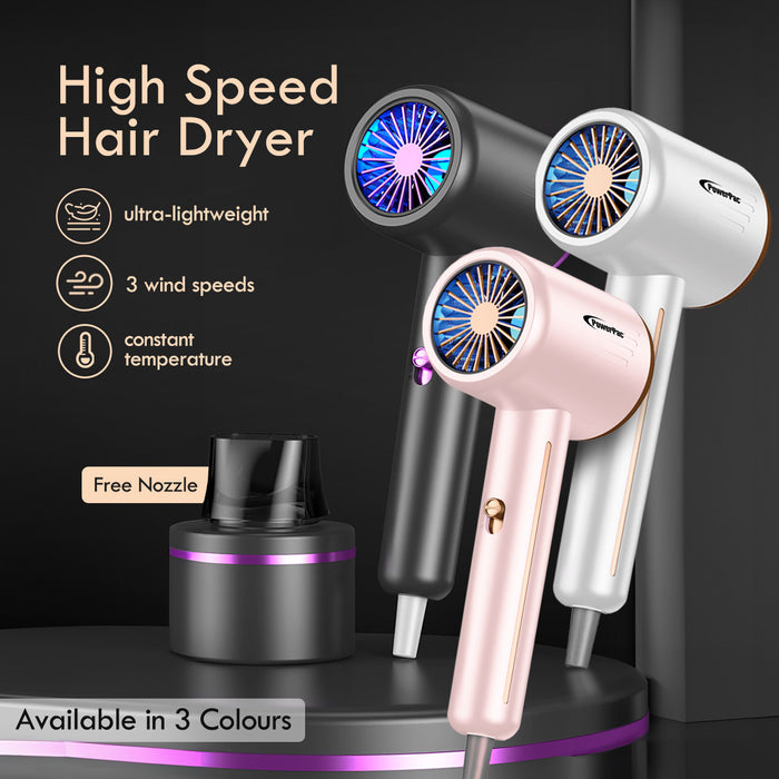 PowerPac High Speed Hair Dryer 1300W (PPH1200A) White