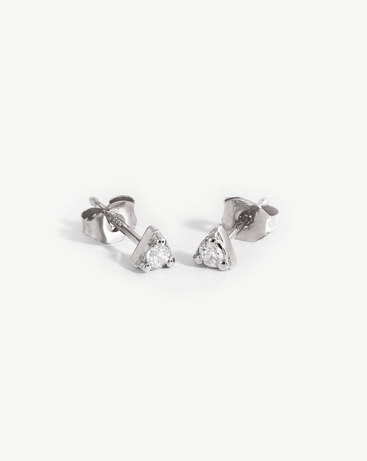 Prism Stud Earrings | Sterling Silver/Cubic Zirconia Earrings Missoma