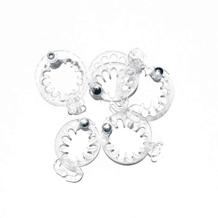 PuffCuff Teeny Pack - 0.75 inch (5 Pcs) Clear