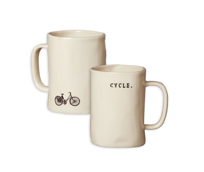 Rae Dunn Bike Mugs - Set of 4
