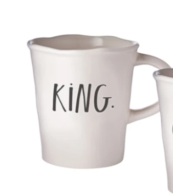 Rae Dunn Stem Print Cafe Mugs King