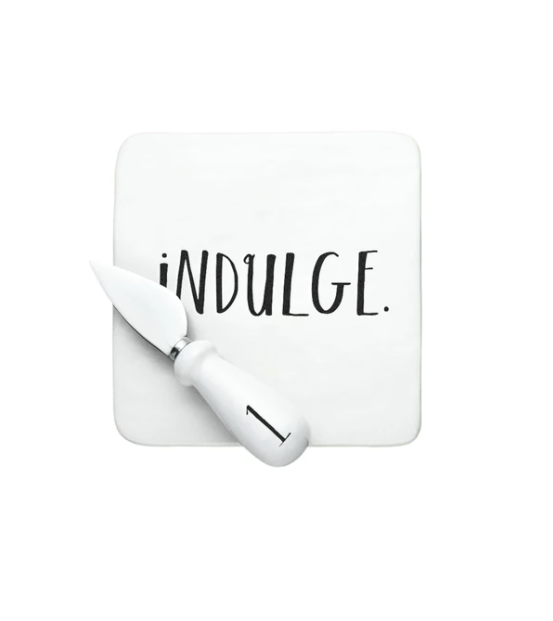 STEM PRINT INDULGE + SAVOR CHEESE SET WITH GIFT BOX