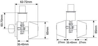 RAIDER Deadbolt Door Knob Lockset D102 Satin Stainless Steel (SS) for Office or Front Door MEGA