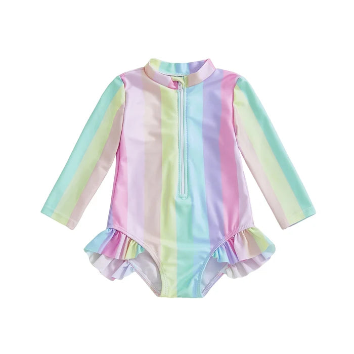 RAINBOW Striped Swimsuit