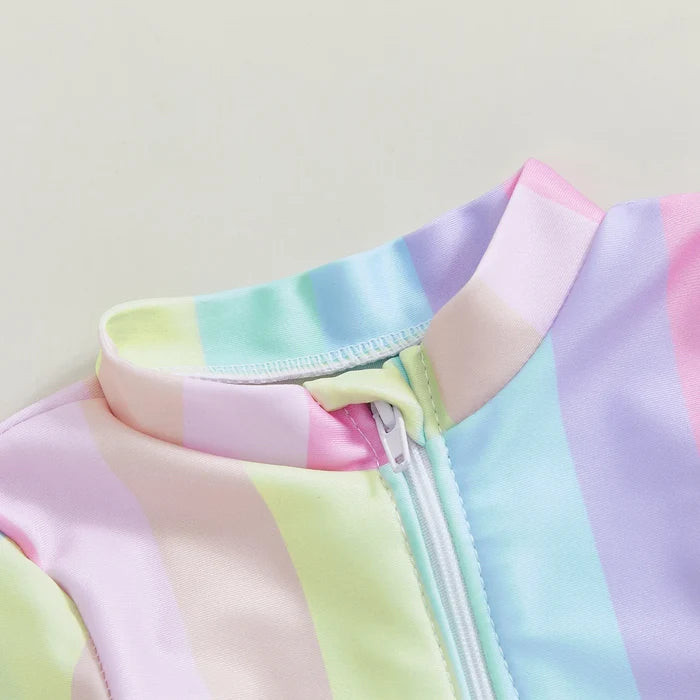 RAINBOW Striped Swimsuit