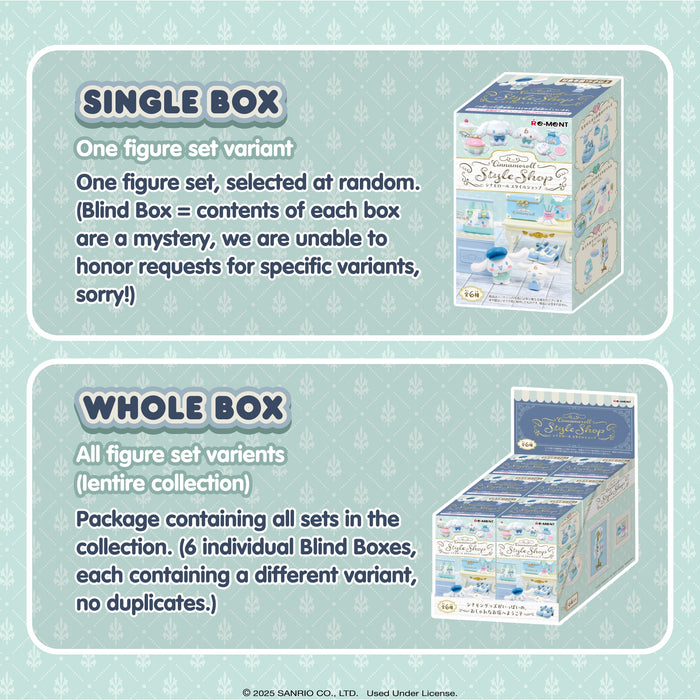 Re-Ment Cinnamoroll's Style Shop Blind Box Figure Set Toys&Games Hamee.com - Hamee US
